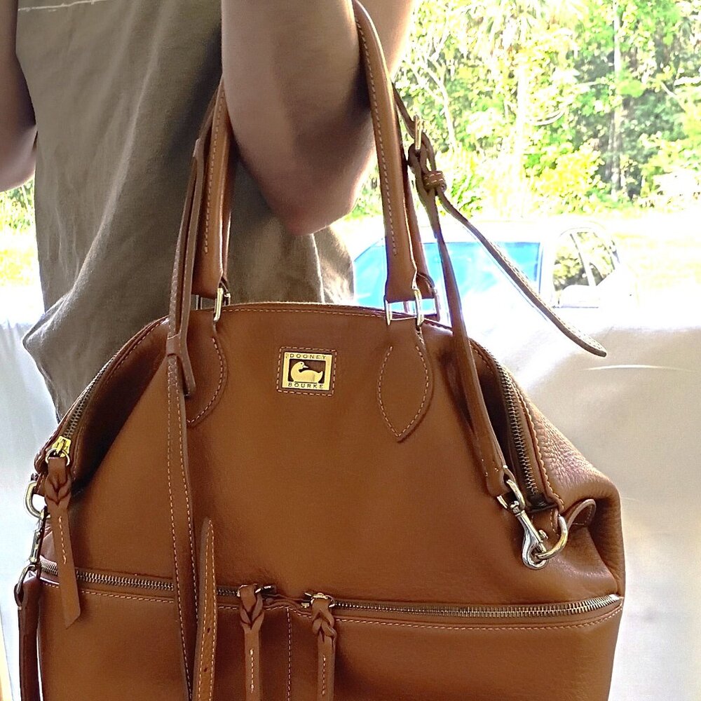 Dooney & Bourke Brown Leather Hobo Bag